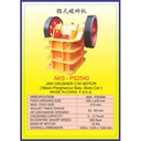 Alat Pemecah Batu Jaw Stone Crusher 250x400mm AKS - PS2540