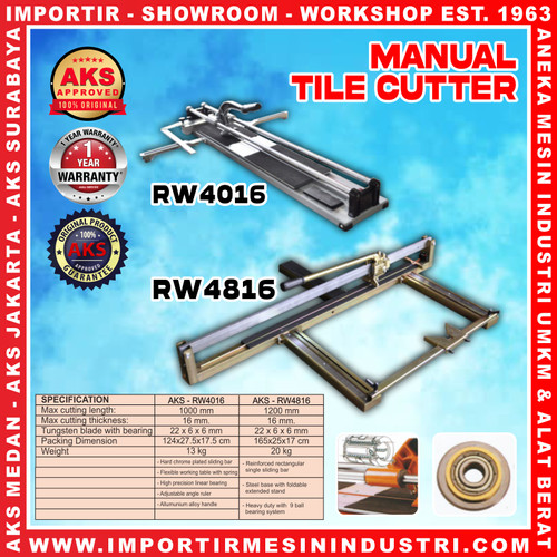 Manual Tile Cutter Alat Pemotong Keramik Granit 100 Cm RW4016