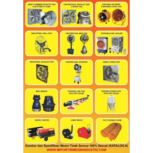 Cylinder Fan 4 Baling' Kipas Ruangan 10 Inch (250 Watt)