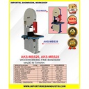 Alat memotongkan kayu Wood Cutting Bandsaw 2 HP Machine AKS - MBS22