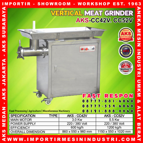 Mesin Alat Giling Daging Vertical Meat Grinder Electric CC42V