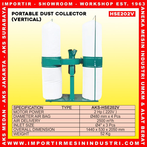 PORTABLE DUST COLLECTOR (VERTICAL) AKS- HSE202V