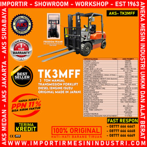 Forklift ISUZU Diesel 3 Ton Manual Transmission Freedom Frame TK3MFF