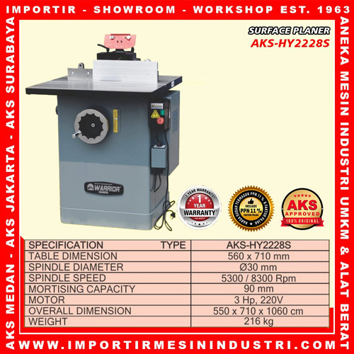 mesin planer surface AKS-HY2228S