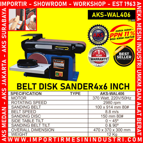 Mesin Penghalus Permukaan Belt Disk Sander