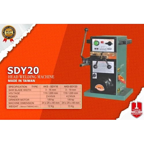 Mesin Potong Kulit / Mesin Las Bandsaw 4.2 Kva AKS - SDY20