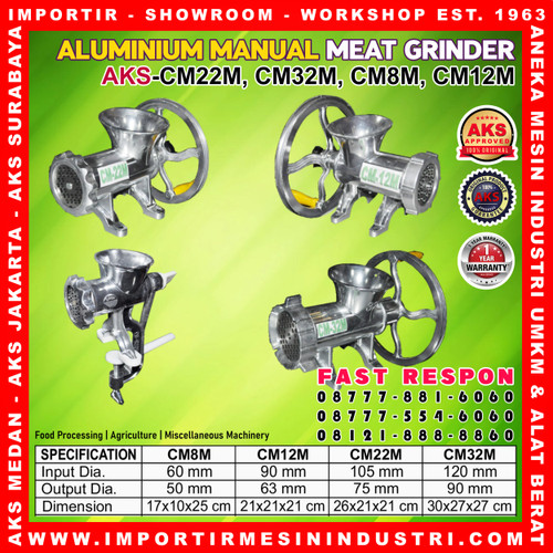 Alat Penggiling Gilingan Giling Daging Manual Bumbu Bakso CM22M AKS