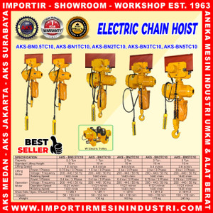 Kerekan Takel / Katrol / Chain Hoist Electric 3 Ton 10 m - BN3TC10