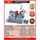 Mesin Listrik Elektrik 1/2" - 4" Inch Threader AKS - SDA0540B