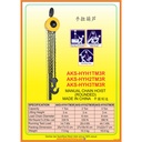 Manual chain hoist Takel manual katrol kerekan 1 ton 2 ton 3 ton