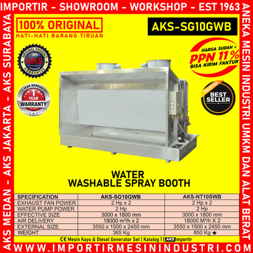 Water Washable Spray Booth / Pembersih Sisa Spray Cat - SG10GWB