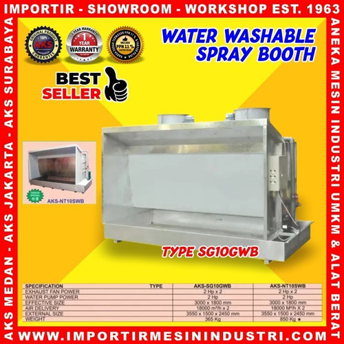 Water Washable Spray Booth / Spray Cat Body Motor - SG10GWB