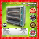 Gas Oven Roti 3 decks 9 trays Pemanggang Roti AKS-WG309A GARANSI RESMI