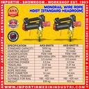 Monorail Wire Rope Hoist 5 Ton Katrol Listrik 9 m - SN5T9