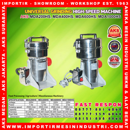 MESIN GILING BUMBU REMPAH/PENEPUNG/OBAT/ ELECTRIC POWDER GRINDER 200G