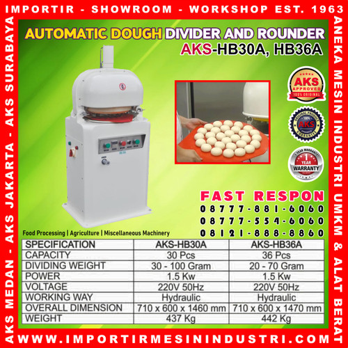 PROMO Dough Divider Automatic Pembagi Adonan Full-Otomatis AKS-HB36A