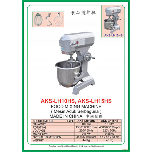 Planetary Dough Mesin Mixer AKS LH10HS / LH-10HS / Alat Mixer