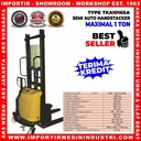 Pengangkat Semi Automatic Hydraulic Stacker Capacity 1 Ton - TKA1016SA