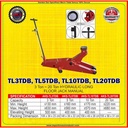 Floor Jack 5 Ton - Dongkrak Buaya Panjang 56 cm | AKS - TL5TDB