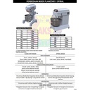 Mesin Pengaduk Adonan / Pengaduk Adonan Roti Spiral Mixer - 130 Liter
