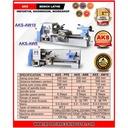 Mesin Bubut Besi / Logam Besi 200 x 430 mm AW8