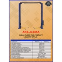 Lift Mobil 2 Tiang Kapasitas 3.5 Ton | AKS - JL235A