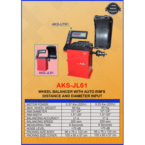Mesin Penyeimbang Ban Mobil Otomatis Wheel Balancer - JL61
