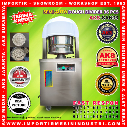 Mesin Pembagi Adonan Bulat Dough Divider and Rounder 36 pcs AKS-SAN36