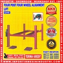 Four Post Wheel Alignment Lift Mobil 4 Tiang 4 Ton