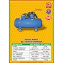 Belt Driven Air Compressor Dinamo Kompresor Angin 20 Hp 430 L 810 Rpm