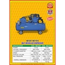 Kompresor Udara Belt Driven Air Compressor Dinamo 7.5 Hp 120 L 920 Rpm