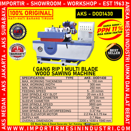 Woodworking Splitter Machine 22 Kw Mesin Pembelah Kayu - DOD1430
