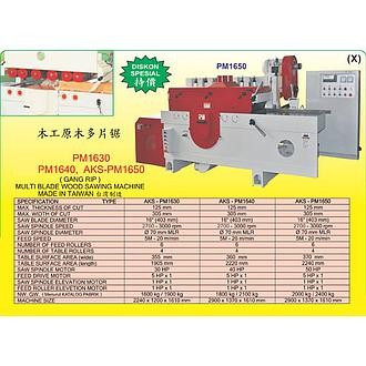 Mesin Belah Kayu (Gang Rip) Multi Blade Wood Sawing MCH