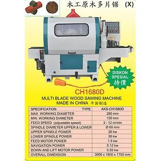 Mesin Pemotong Kayu Multi Blade Wood Sawing Machine