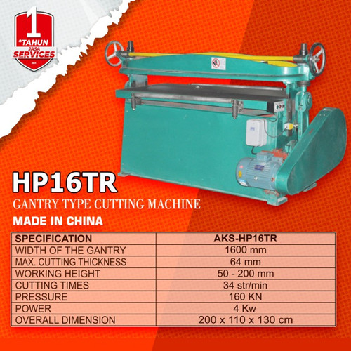Mesin Pemotong Potong Gantry Type Cutting Machine 1600x64mm - HP16TR