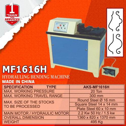 Mesin Bending Besi Hidrolik Metal Hidrolik Machine - MF1616H