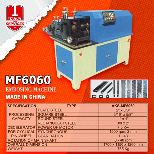 Mesin Embos Plat Logam Embossing Otomatis Steel Machine - MF6060