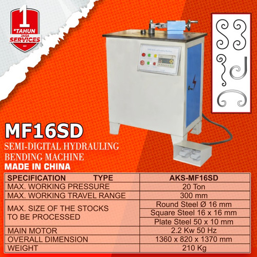 Automatic Metal Machine Mesin Bending Besi Hidrolik - MF16SD