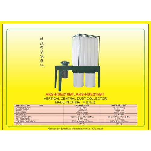 MESIN PENGHISAP DEBU-MACHINE PORTABLE DUST COLLECTOR (AKS -HSE 210BT)