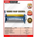 Hand Folding Mesin Penekuk Tekuk Plat Manual 1,5x2500mm Type LN1525