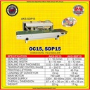 MESIN SEGEL PLASTIK HORIZONTAL EMBOS SEALER AKS - SDP15