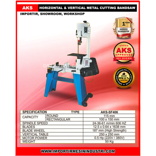Mesin Gergaji Besi - Mesin Potong Besi 1 PHASE 220 volt- SF406