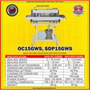 Mesin Continuous Sealer with Gas Filling - SDP15GWS