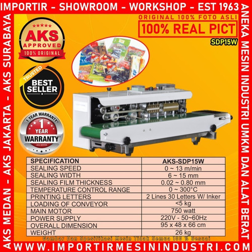 MESIN SEGEL PLASTIK KEMASAN CONTINUOUS BAND SEALER