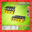Kompor Gas Panggangan Ayam Grill Roaster 3 Tungku merk AKS CLBBQ3