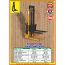 Alat Angkat Barang Semi Automatic Hidrolik Stacker 1 TON 3 m 1.6 kw