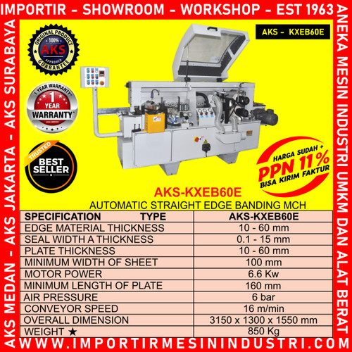 MACHINE Potong Kayu Otomatis Straight Edge Banding