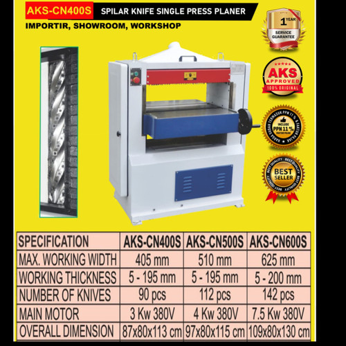 Single Press Planer AKS-CN400S 3Kw Machine