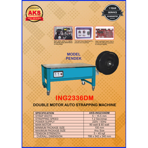 Mesin Strapping Mesin Ikat Dus Mesin Packing Kardus - ING2336DM