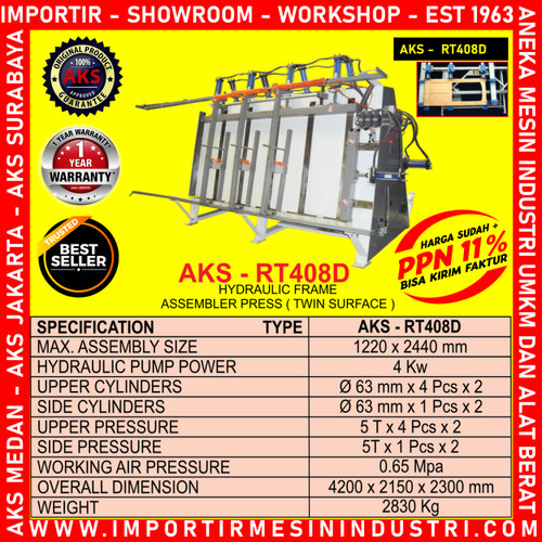HYDRAULIC FRAME ASSEMBLER PRESS ( TWIN SURFACE ) AKS - RT 408D